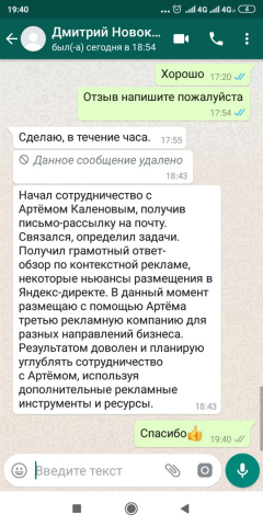 Настройка и ведение рекламы Я.Директ для магазина красок