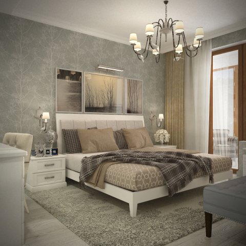Private flat in Moscow, Vinogradniij housing complex/ Дизайн час