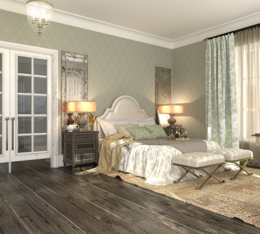 Interiors at private house of house complex "Ostrov Erin" (дизай