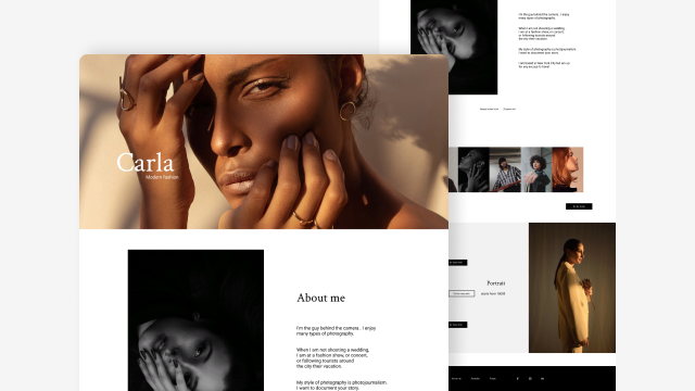 Landing page для фотографа