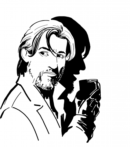 мужчина с чашкой кофе