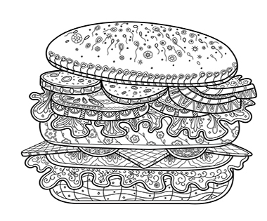 Из альбома раскрасок Антистресс