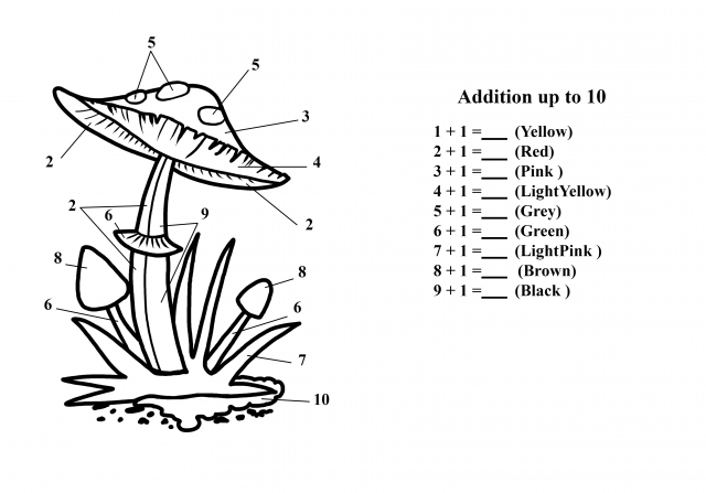 иллюстрации-раскраски по обучению математики