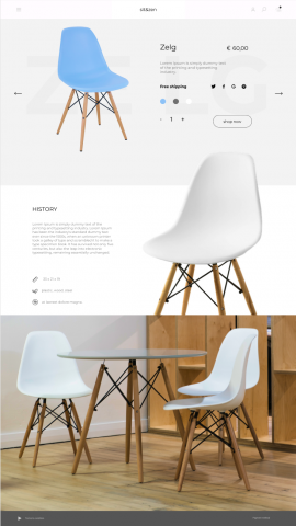 Furniture store landing