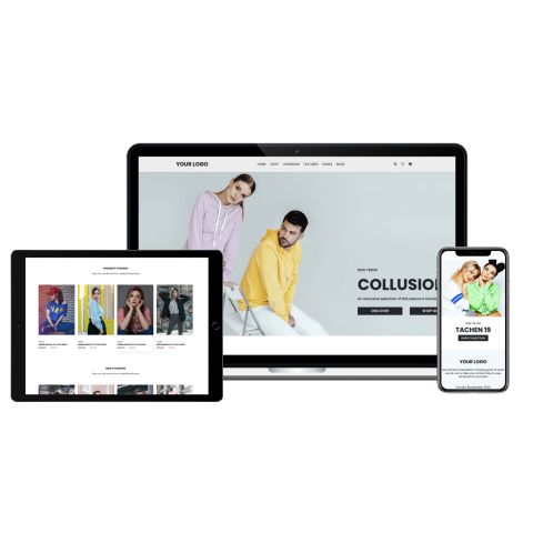 Верстка landing page Магазина одежды