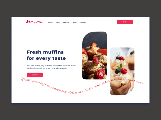 Landing page кондитерской (concept)