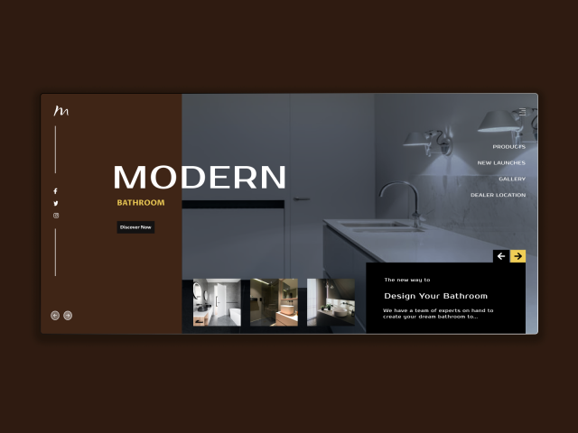 Дизайн первой страницы интернет магазина (concept)