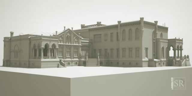 3d модель  особняка Морозовых