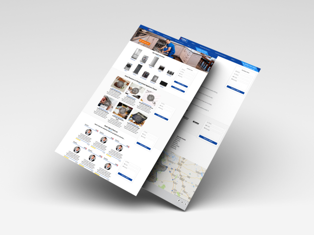 Сайт для американской фирмы "United appliance repair"