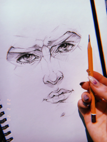 Рисунок "Прорисовка лица"