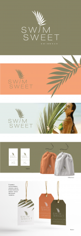 фирменный стиль для магазина купальников SwimSweet