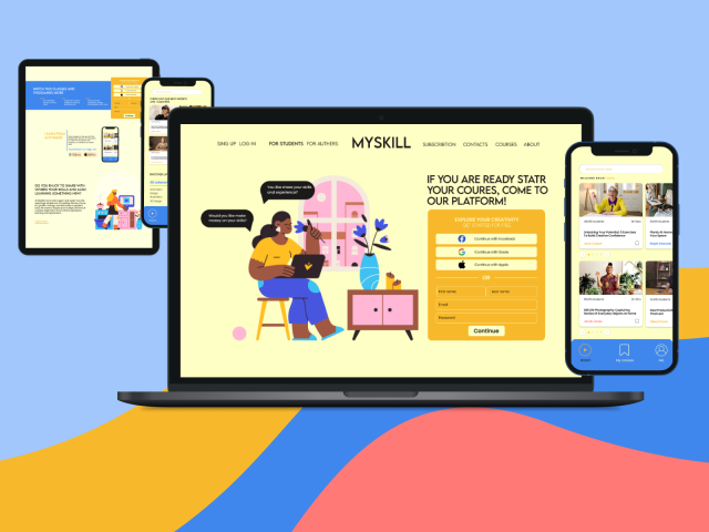 Сайт для образовательной платформы
