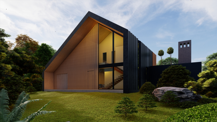 Дом в стиле Берн-Хауз