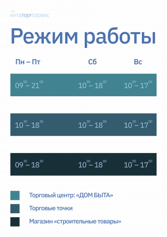 Вывеска "строительные материалы"