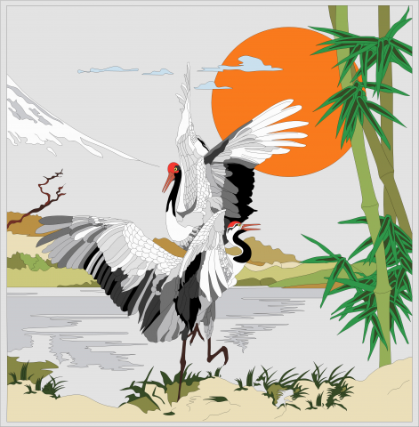 Разработка, создание макета и витража в наливной технике