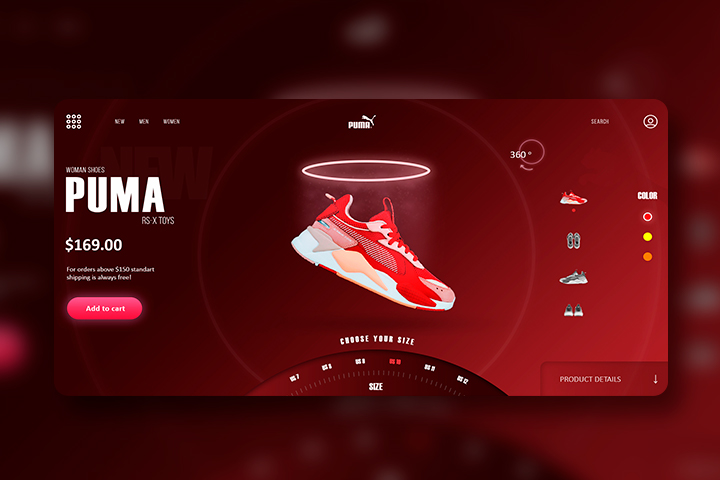 Первая страница - магазин Puma