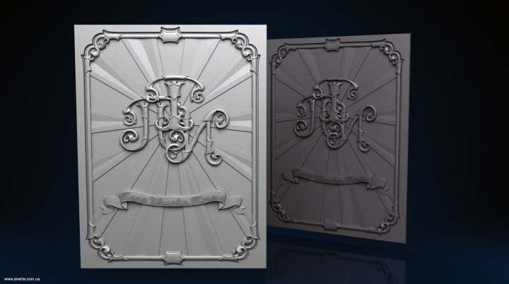 Барельеф именной обложки