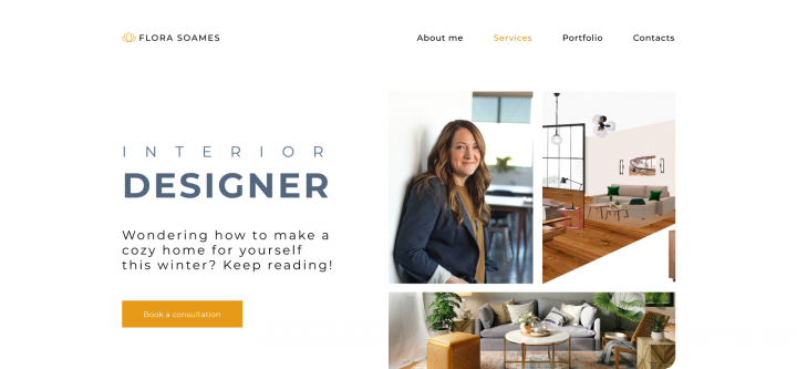 Landing Page "Designer Portfolio"