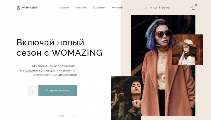 Интернет-магазин женской одежды Womazing