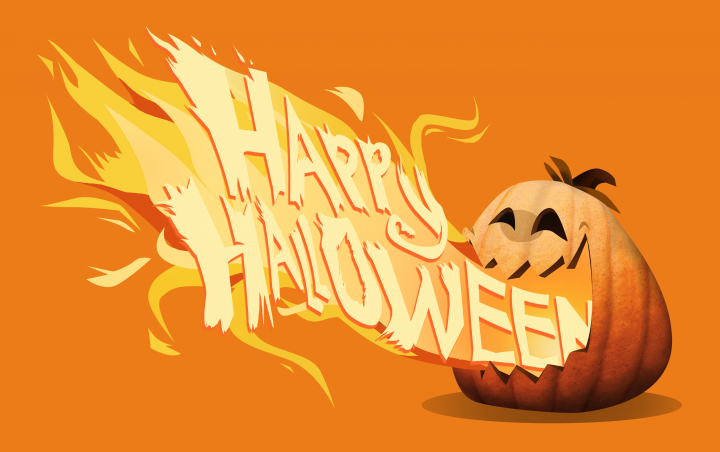 Иллюстрация "Тыква на Хэллоуин"