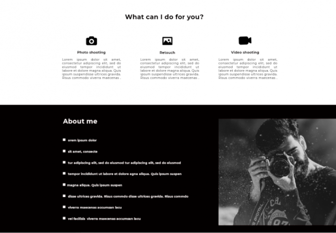 2 Лэндинг для фотографа 2