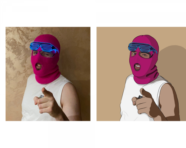 Векторный портрет по фотографии