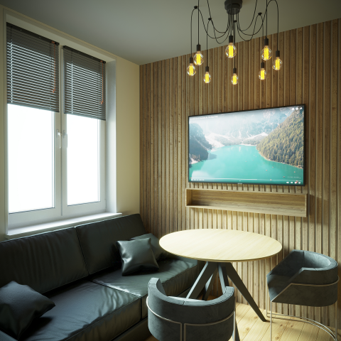 Дизайн небольшой столовой зоны