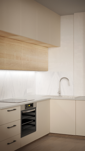 Дизайн кухни в светлых тонах