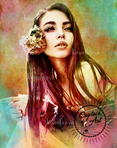 Гранж портрет