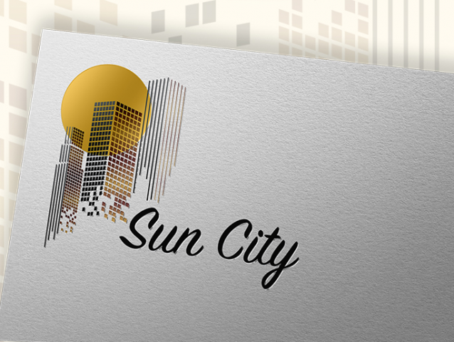 Логотип для агентства недвижимости "Sun City"