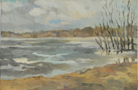 пейзаж. масло.