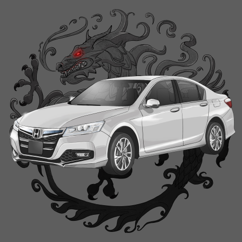 Принт на майку "Honda Accord"