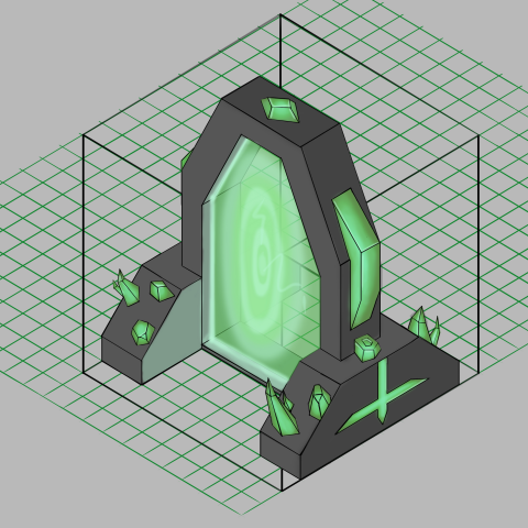 Концепт игрового объекта (Стилистика "Лоу поли")
