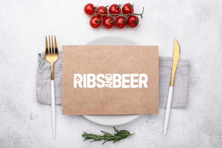 Логотип для ресторана "Ribs and Beer"