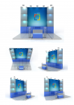 Концепция стенда. 3D max