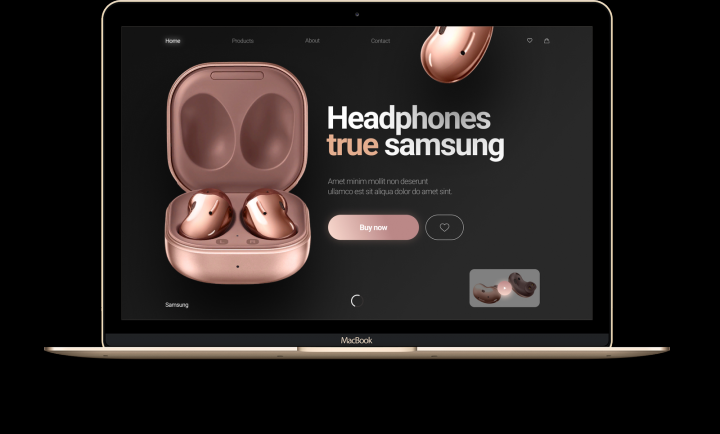 Главный экран наушников Samsung