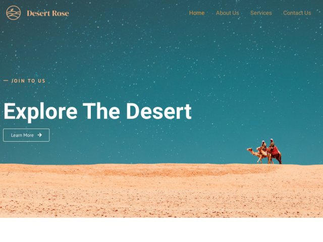 Сайт на WordPress  Desert