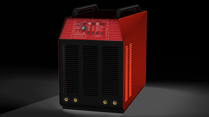 Создание 3д модели аппарата и простой рендер.