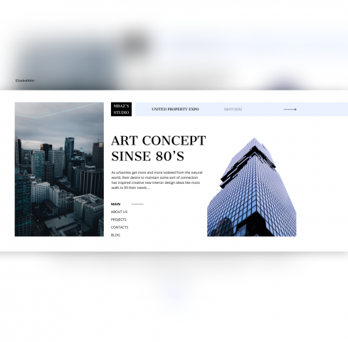 Лендинг для архитектурного бюро