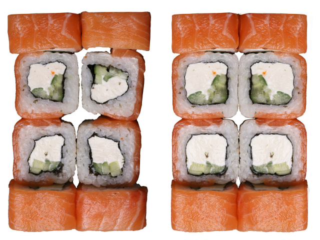 Ретушь фото роллов