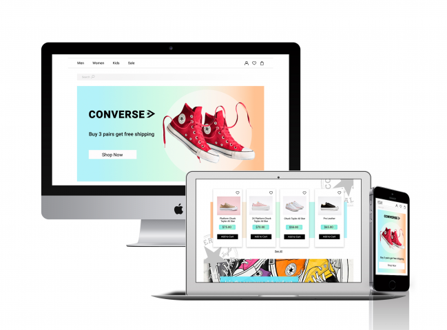 Редизайн сайта Converse