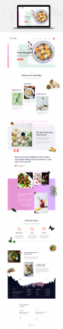 Дизайн макет "Food Bloger еда"