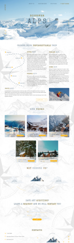 Лендинг для Alpsatrip