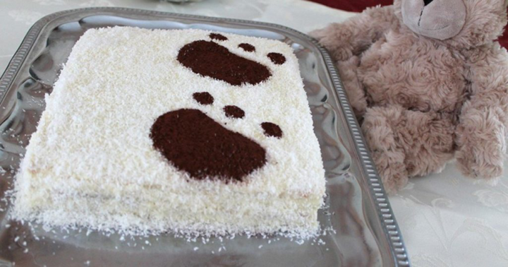 Ностальгический тортик «Мишка на севере»