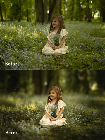 Ретушь детской фотографии