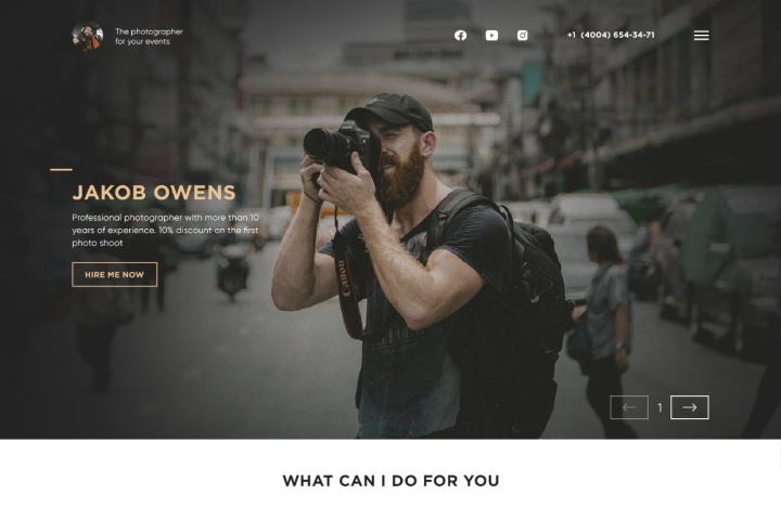 Веб-сайт для фотографа