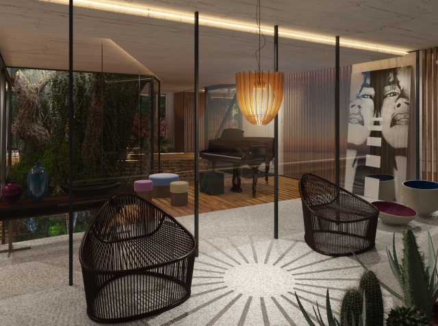 Вилла балкон