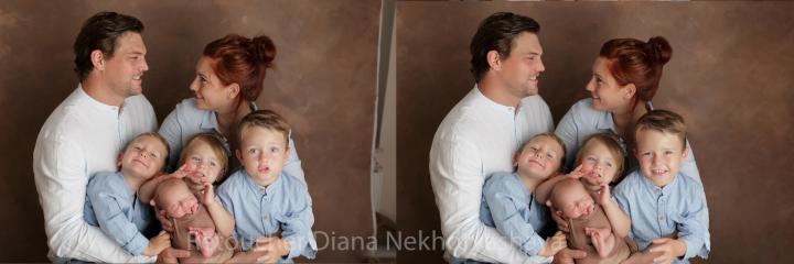 Ретушь семейная съемка