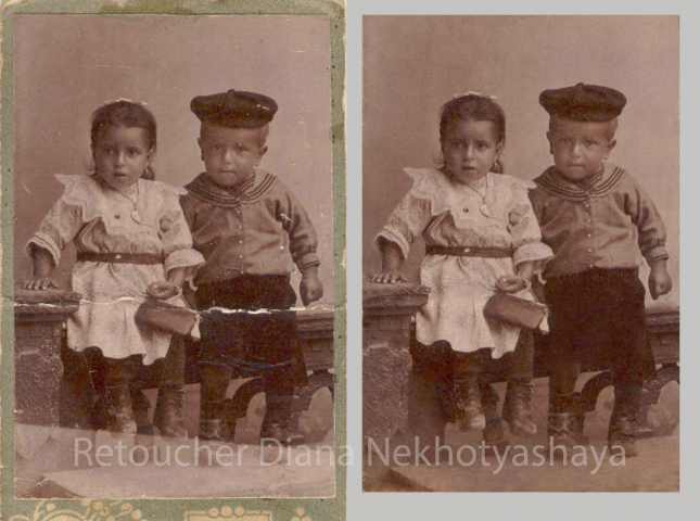 Ретушь старых фотографий