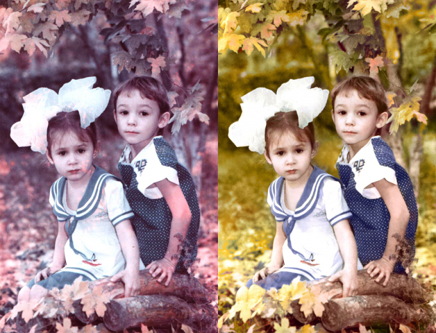 Окраска фото, ретушь